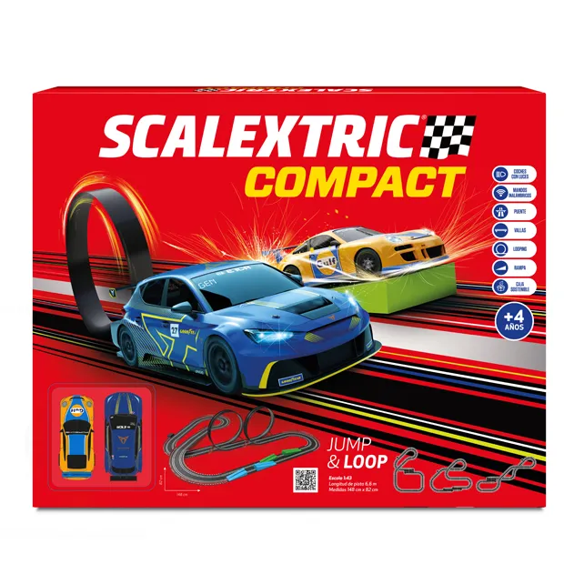Racerbana Scalextric Salto y Bucle 6,6 M 156 X 123 Cm