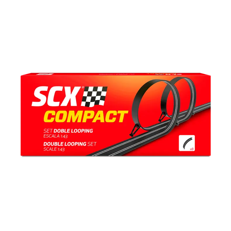 Scalextric Set Doble Looping 1:43 Compacto