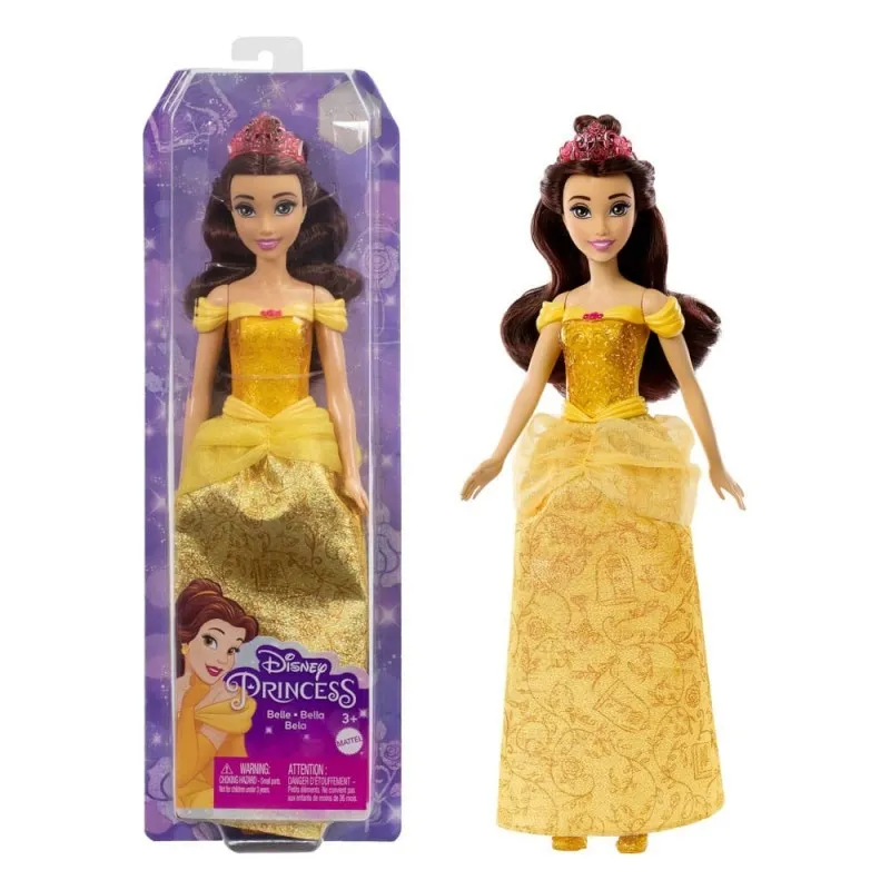 Mattel Disney Princess Belle Muñeca con Vestido Clásico