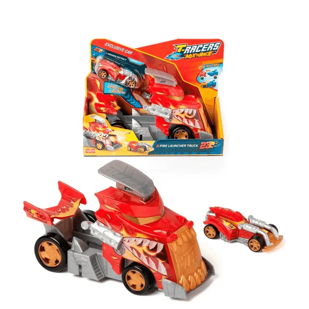 Camión Lanzallamas T-Racers Mezcla y Carrera