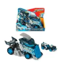 T-RACERS MIX´N RACE Camió llançador de gel – Camió llançador amb gel. Detalls. Inclou 1 Vehicle Exclusiu T-Racers - Prem el Disparador per Llançar.