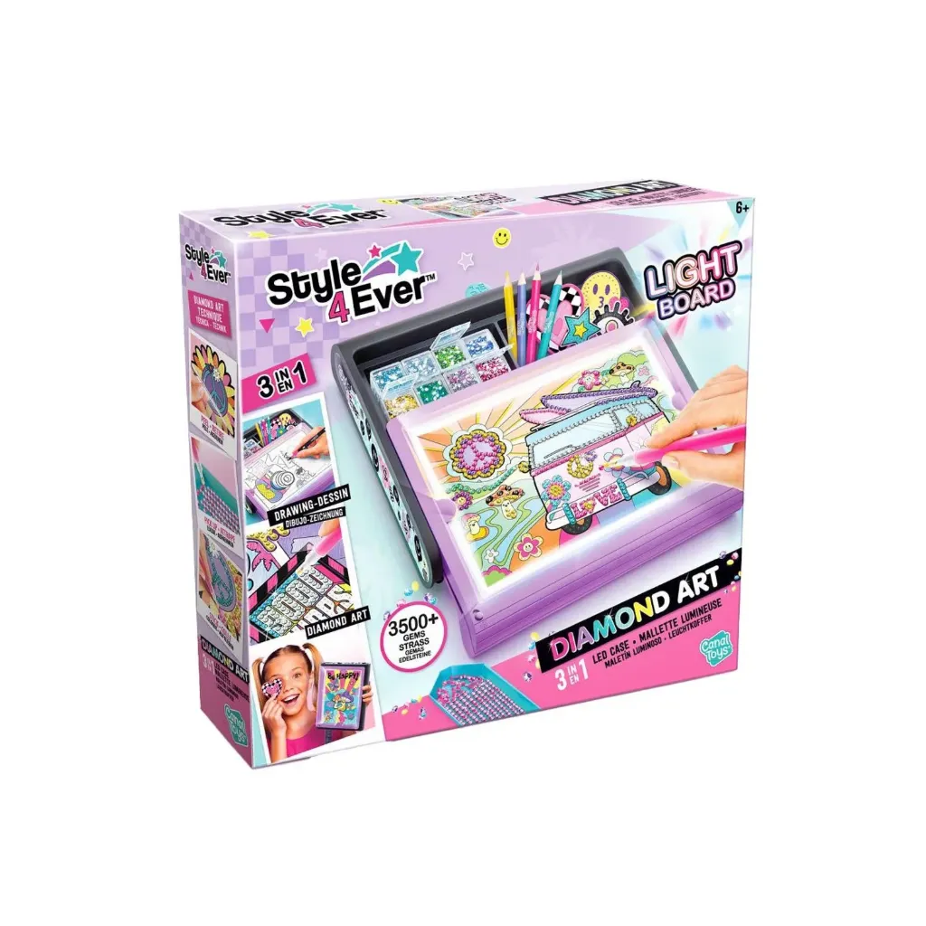 STYLE 4EVER Maletín Luminoso Diamond Art