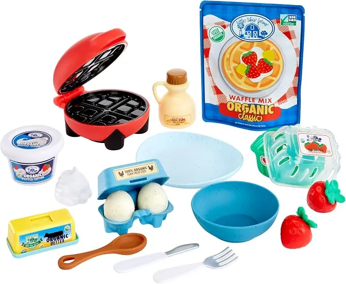 Little Tikes Creative Chefs Waffle Kit - con Arena Especial de Juego Make-It!