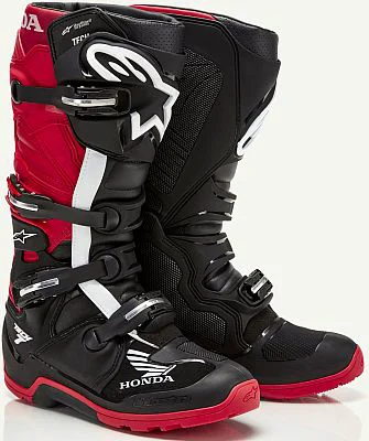 Alpinestars Tech 7 Enduro Drystar Honda, Botes impermeables, Color: Negre/Vermell Clar, Mida: 11 US