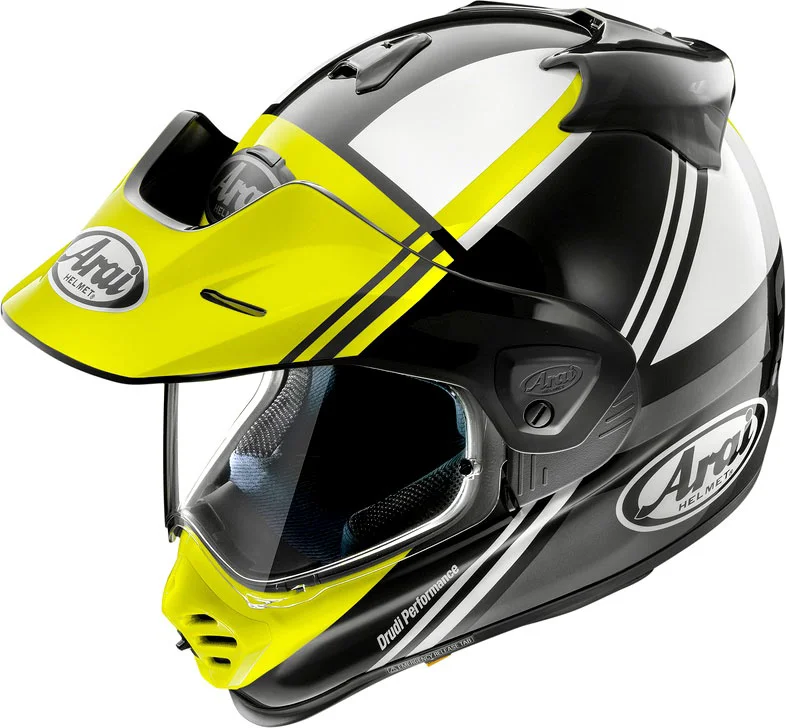 Casco Arai Tour-X5 Cosmic Motocross, Negro-blanco-amarillo, Talla L