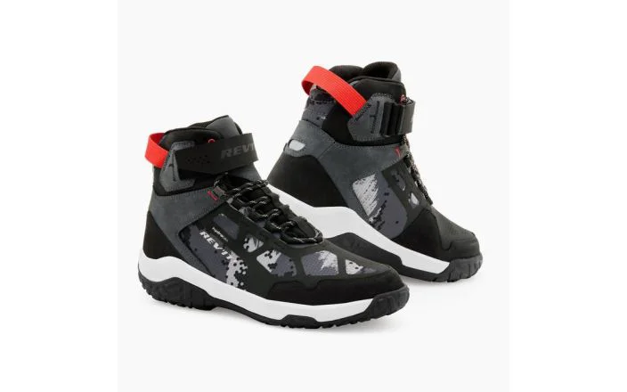 [FBR070-C20-46] Botes de motocicleta Revit Descent H2O, negre-blanc-vermell, Mida 46 per a homes