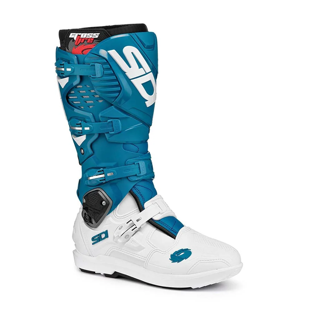 [BOSOF321-WBM-45] Botas Sidi Crossfire 3 SRS, Blanco/Verde Petróleo, Talla: 45 