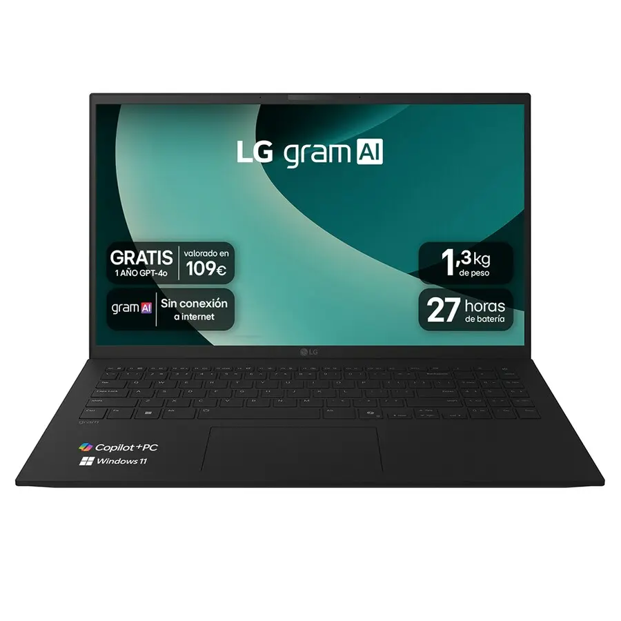 LG gram 15 15Z80T Copilot+ PC - 15.6" Full HD/AMD Ryzen AI 5 340/16GB RAM/1TB SSD/AMD Radeon Graphics/W11 Home