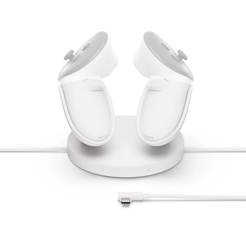 Meta Quest Compact Charging Dock per Cascos i Controladors - Funciona amb Meta Quest 3/3S