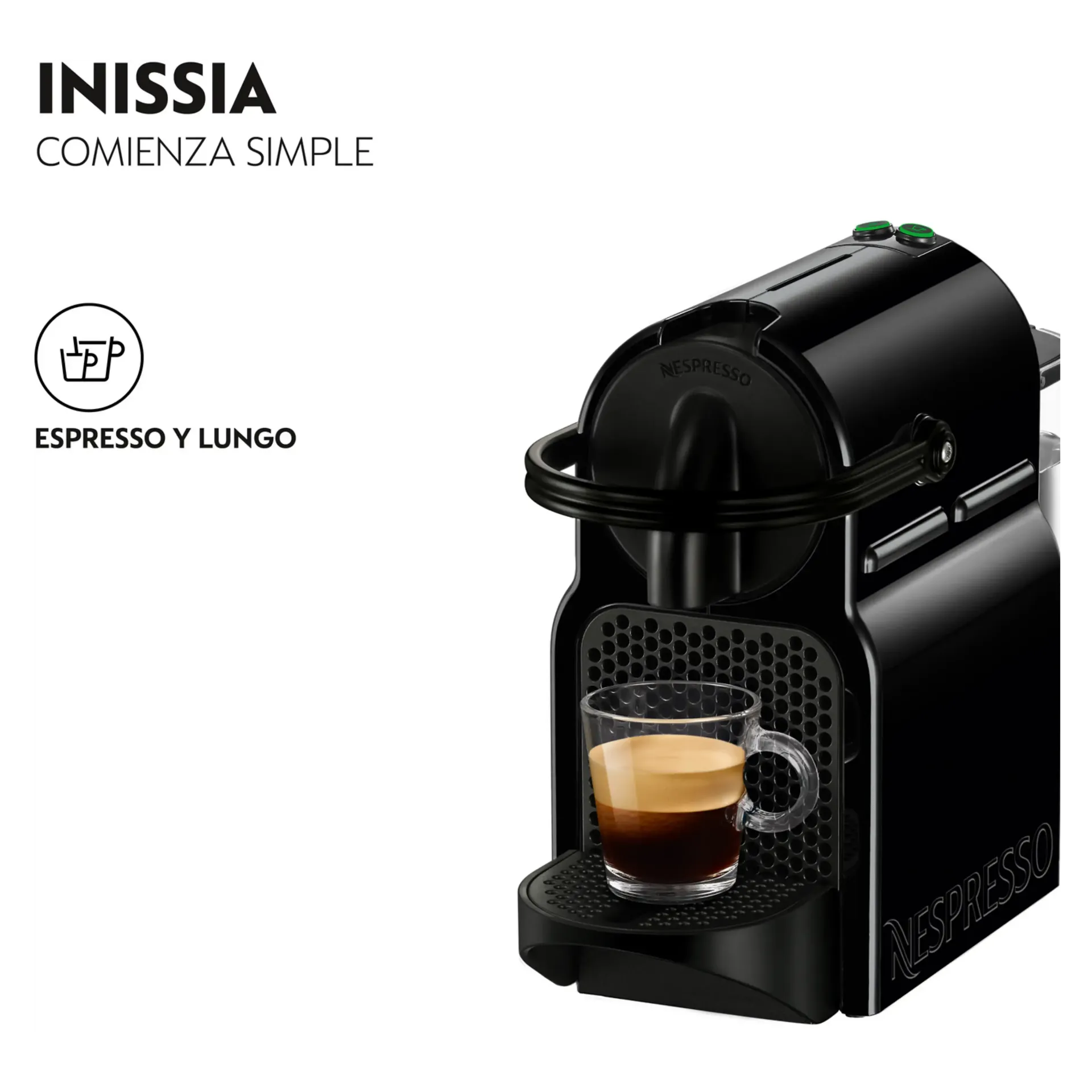 Cafetera Nespresso Inissia Negra
