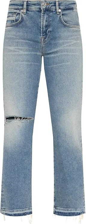 7 For All Mankind Calie Straight Ankle Jeans