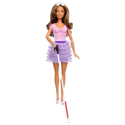 Nina de la col·lecció Barbie Fashionistas de color malva