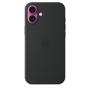 FUNDA PARA IPHONE 16 PLUS DE SILICONA, NEGRA