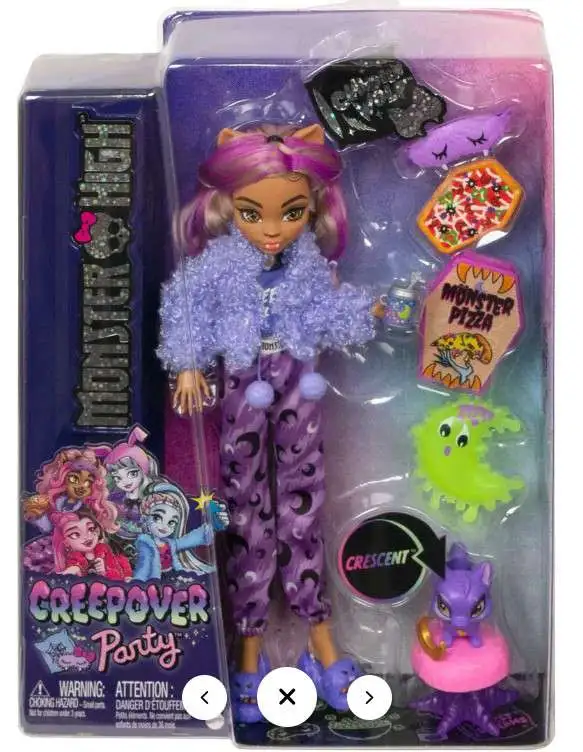Monster High Fiesta de Pijamas Clawdeen Wolf Muñeca articulada con Pijama