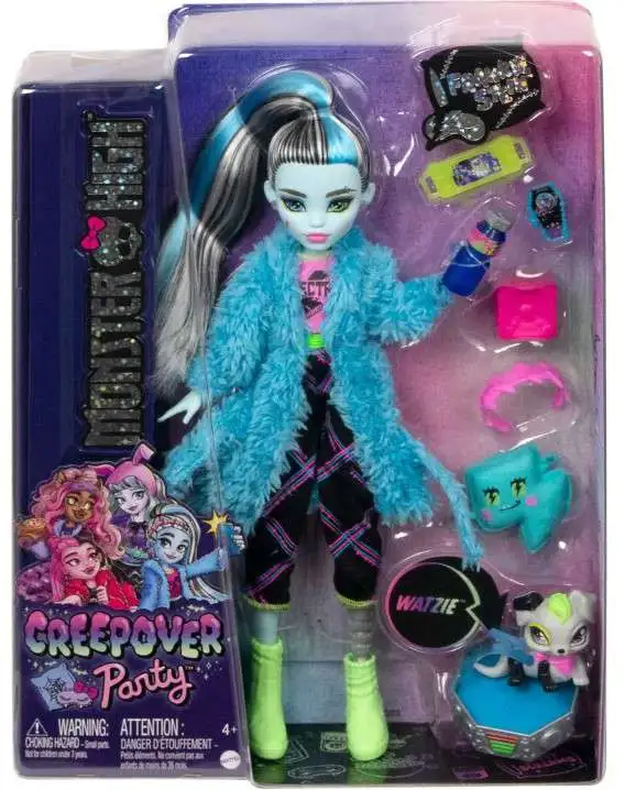Monster High Fiesta de Pijamas Frankie Stein Muñeca articulada con Pijama