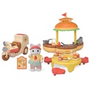 Familias Sylvanian Puesto de Hamburguesas Multicolor