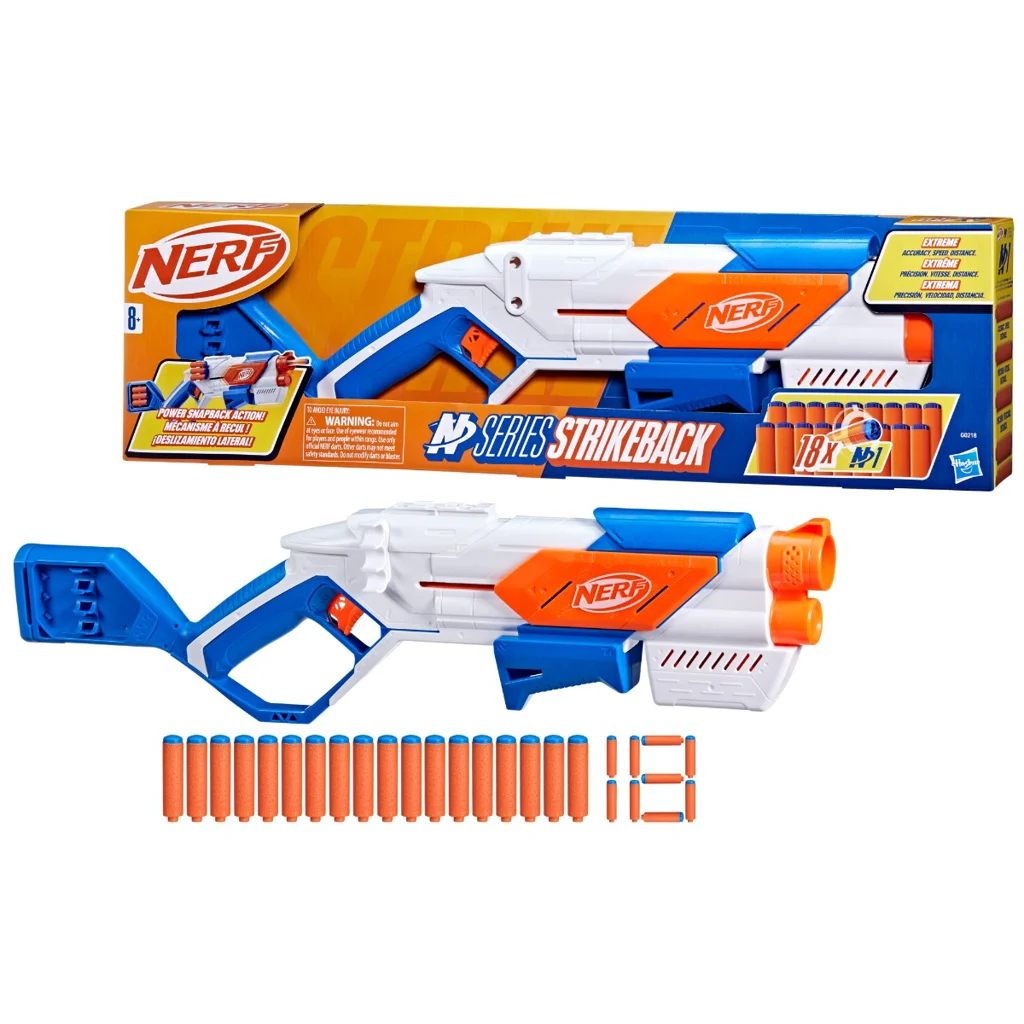 Nerf N Serie Strikeback Blaster y 18 dardos Nerf N1