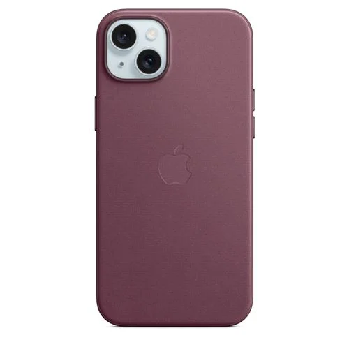 Apple - Fundes de mòbil compatible amb MagSafe - Microtwill, FineWoven - Morera - per a iPhone 15 Plus