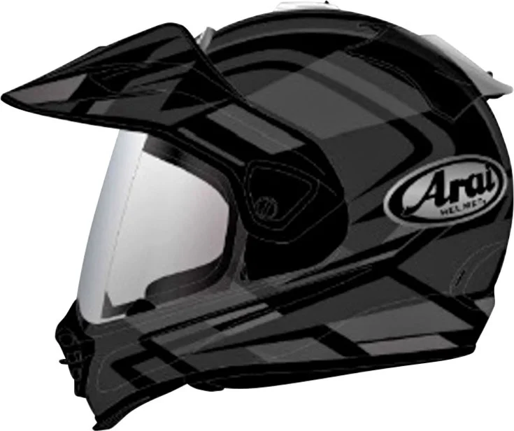 Casco Arai Tour-X5 Discovery, Casco de Aventura, Color: Negro/Mate Gris, Talla: L