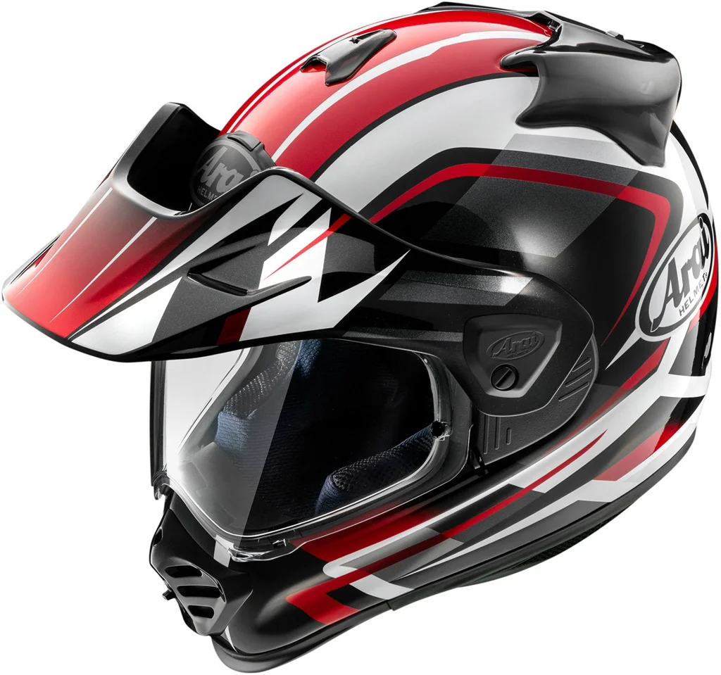 Casco Arai Tour-X5 Discovery Motocross, Negro-blanco-rojo, Talla S 