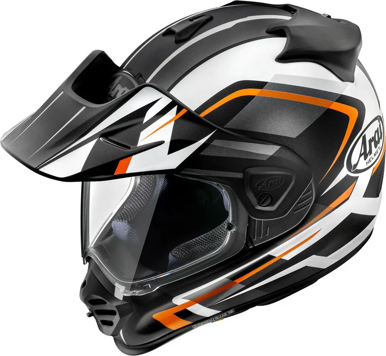 Casco Arai Tour-X5 Discovery Motocross, Negro-blanco-naranja, Talla S 