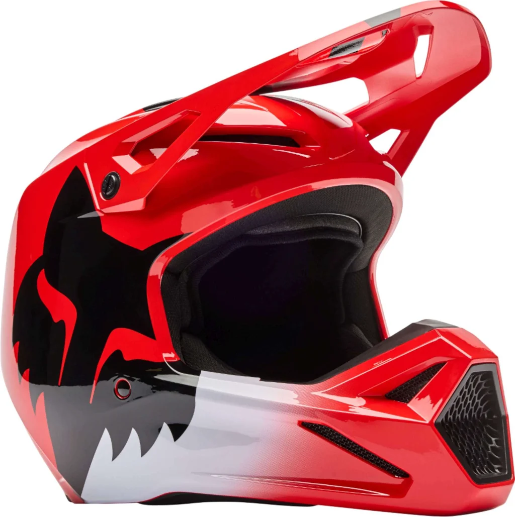 Casco de Motocross FOX V1 Shield, Rojo, Talla M