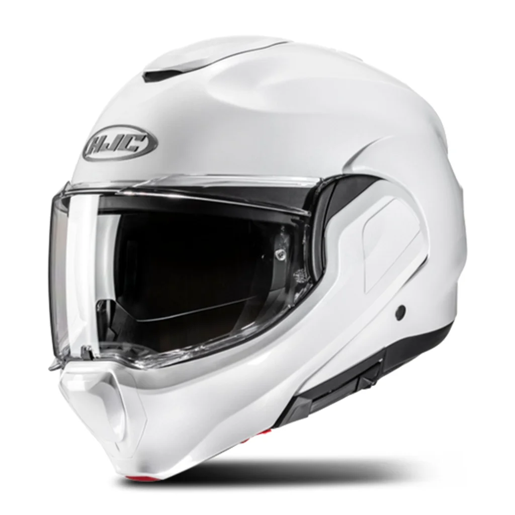 CASCO HJC F100 Sólido, Blanco, Talla XL 