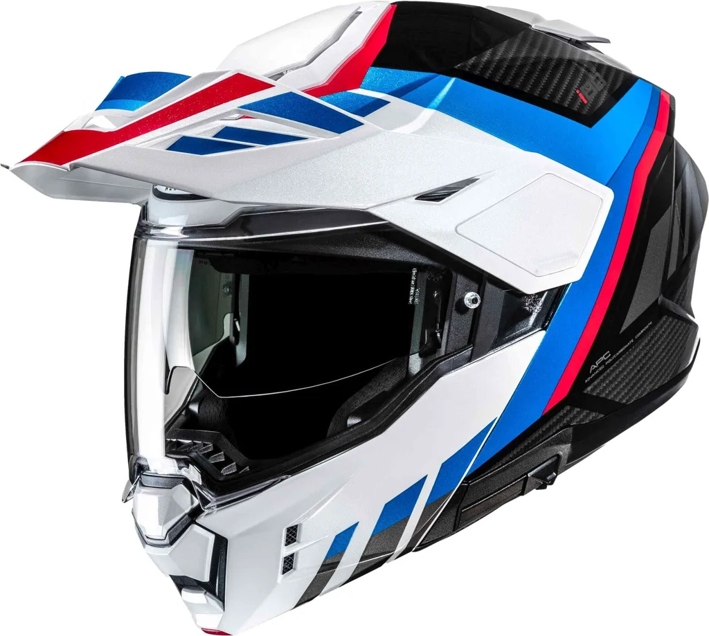 Casco HJC I80 Imes, Negro-blanco-rojo-azul, Talla M 