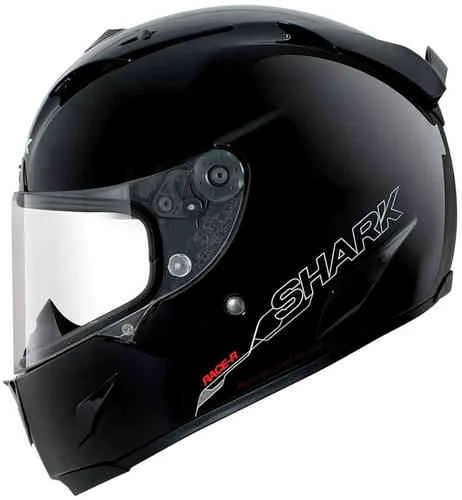 Casco Carrera de Tiburón-R Pro Blank BLK Negro XS