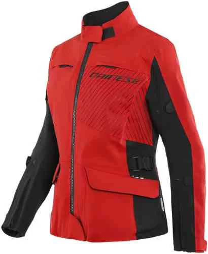Samarreta de motocicleta tèxtil Dainese Tonale D-Dry XT per Dames, Negra-vermella, Mida 40