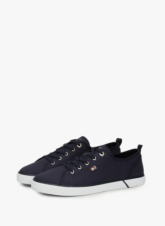 Tommy Hilfiger  VULC CANVAS SNEAKER  Sabates per a Dona (Entrenadors) en Blau Marí