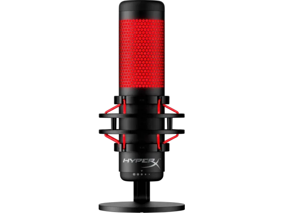 Micrófono de condensador para juegos HyperX QuadCast USB - Negro